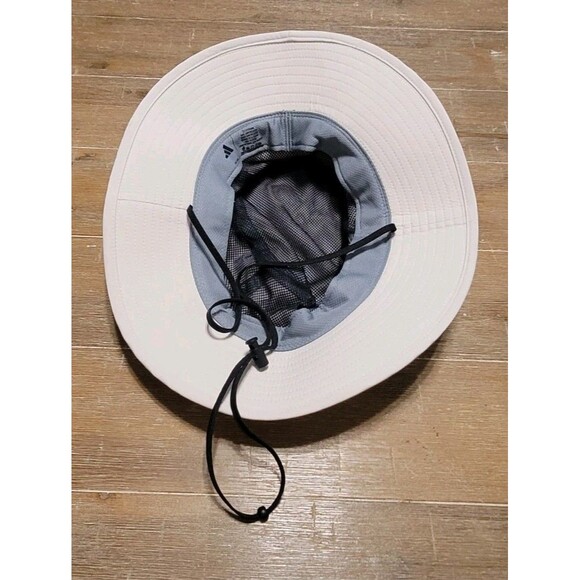 Adidas Victory 5 Bucket Hat Beige Tan Adjustable Strap Fishing Hiking Outdoors - Picture 3 of 4